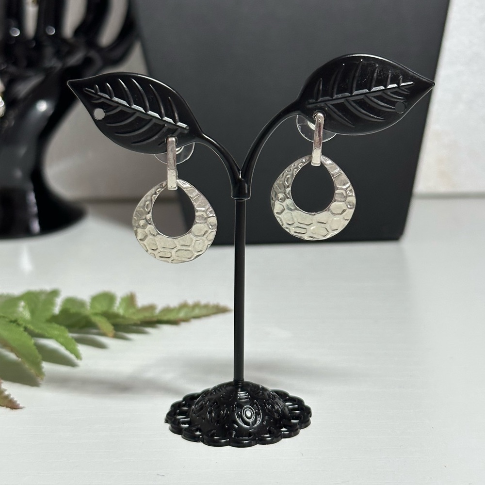 Textured Dangle Earrings